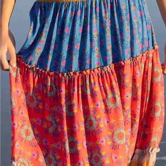 NATURAL LIFE Colorful Floral Maxi Skirt - Picture 3 of 8